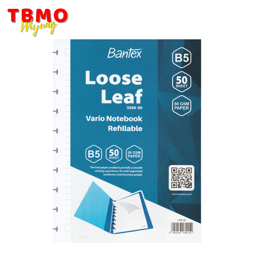 

TBMO Loose Leaf Vario Bantex B5 50 Lembar 3286 00