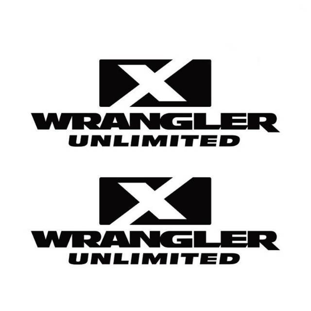 Sticker Mobil Wrangler Unlimited X Jeep Offroad