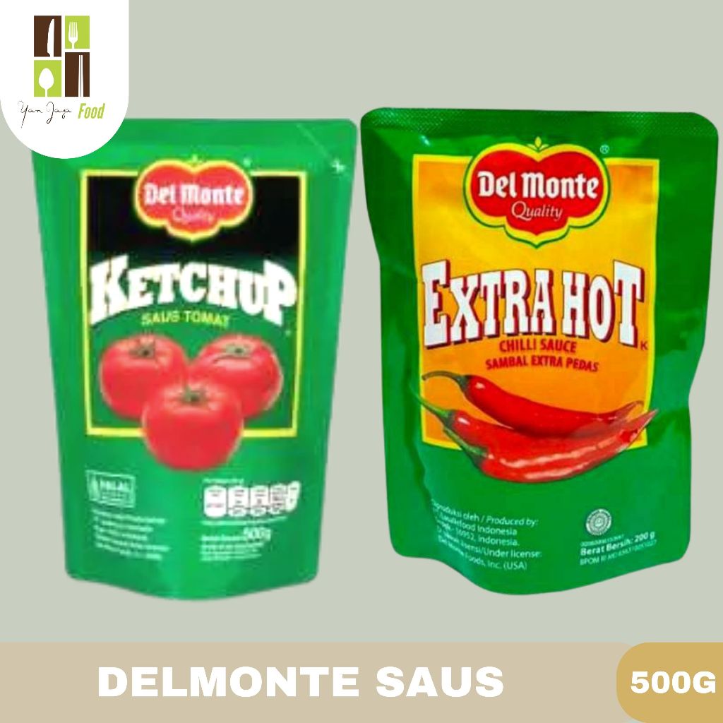 

Del Monte / Delmonte Saus Pouch 500g [ Saus Tomat / Saus Sambal ]