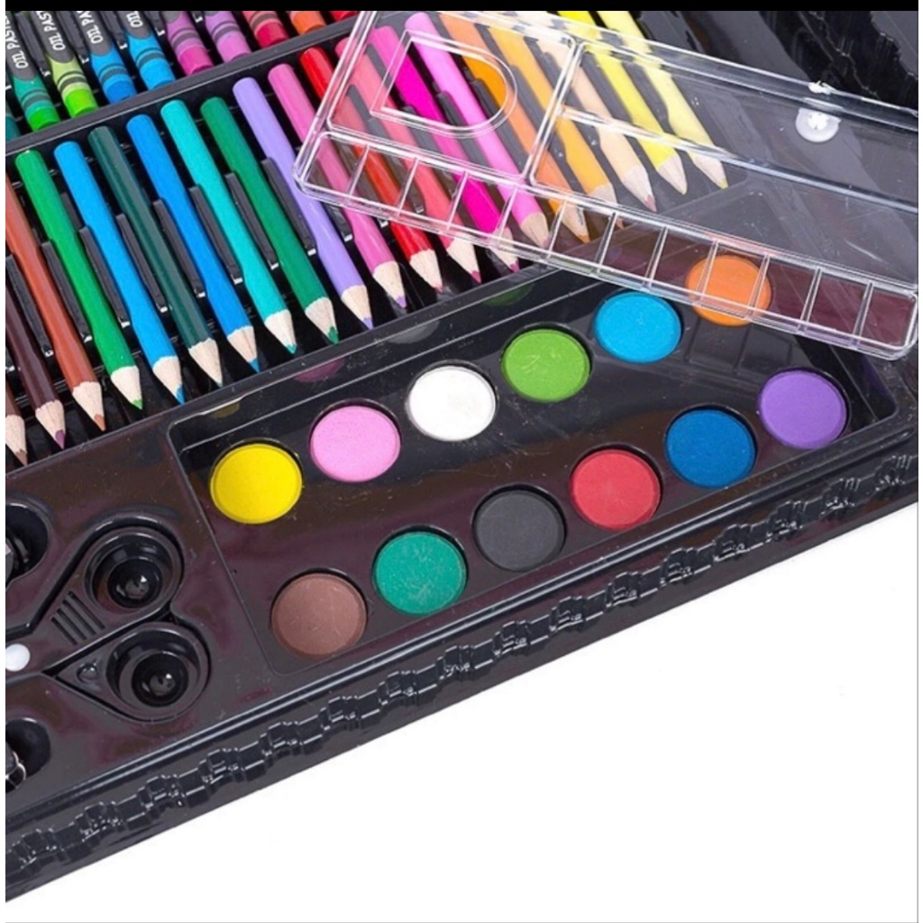 

HJK Crayon Set 150 Pcs Crayon Anak Cat Air Mewarnai Lengkap Pensil Warna Spidol