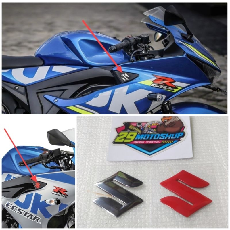 Emblem Logo S Fairing Sayap GSX R S Bandit 150