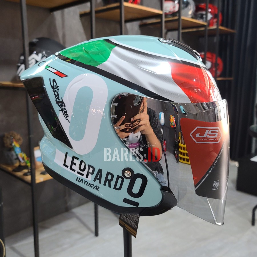 Helm JS ARMOUR Leopard Blue