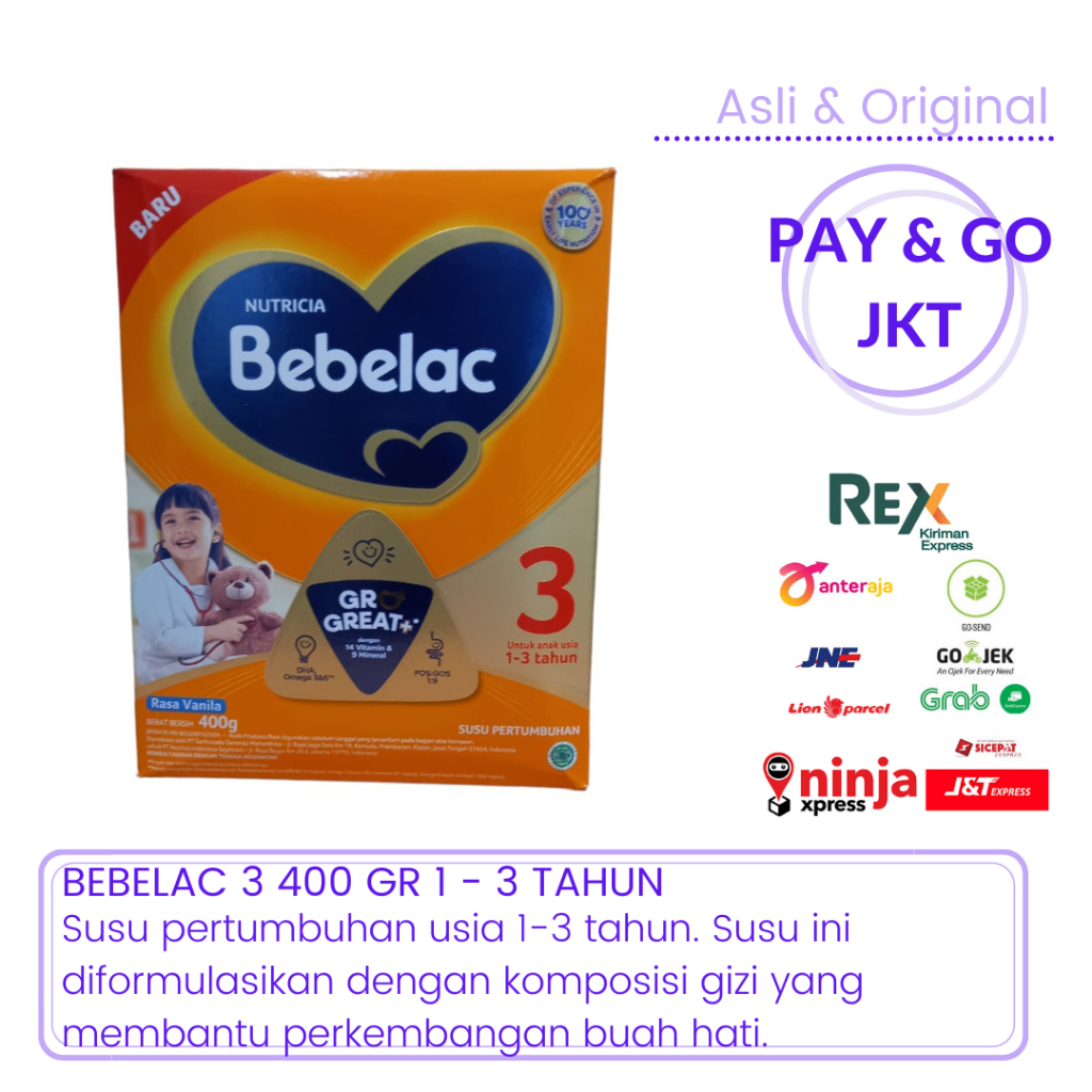 

BEBELAC 3 400GR RASA VANILA