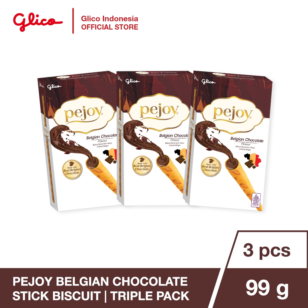 

Glico Pejoy Belgian Chocolate Biscuit Triple Pack