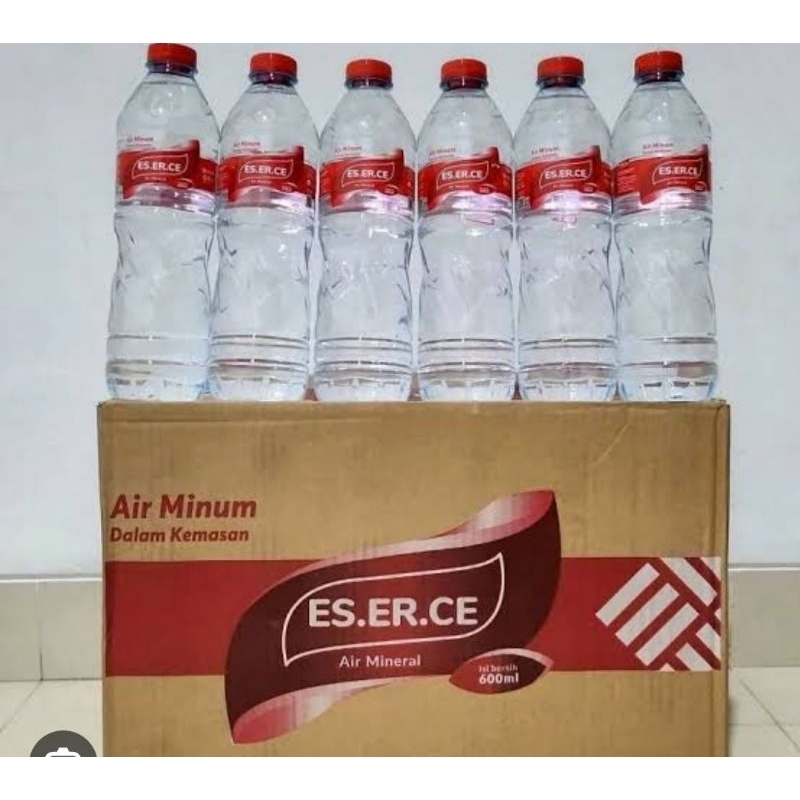 

Promo Big Sale Es er ce Air Mineral botol 600 ml 1 dus isi 24 botol