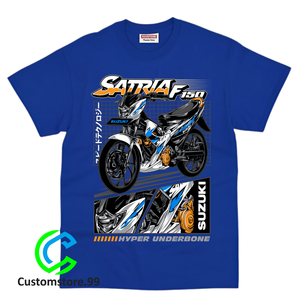 Baju Anak Kaos Anak Motif Motor Satria F150 FU Terbaru FREE NAMA