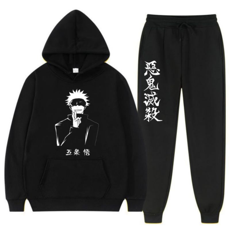 PPA99 STELAN SWEATER HOODIE ANAK LAKI-LAKI PEREMPUAN UMUR 3-12 THN ANIME JUJUTSU KAISEN GOJO SATORU