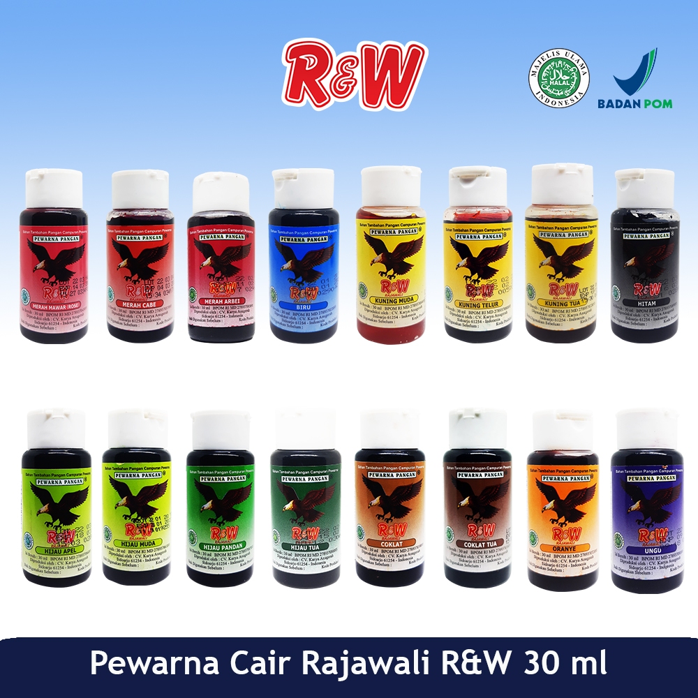 

Pewarna Makanan Kue Rajawali R&W RW 30 ml