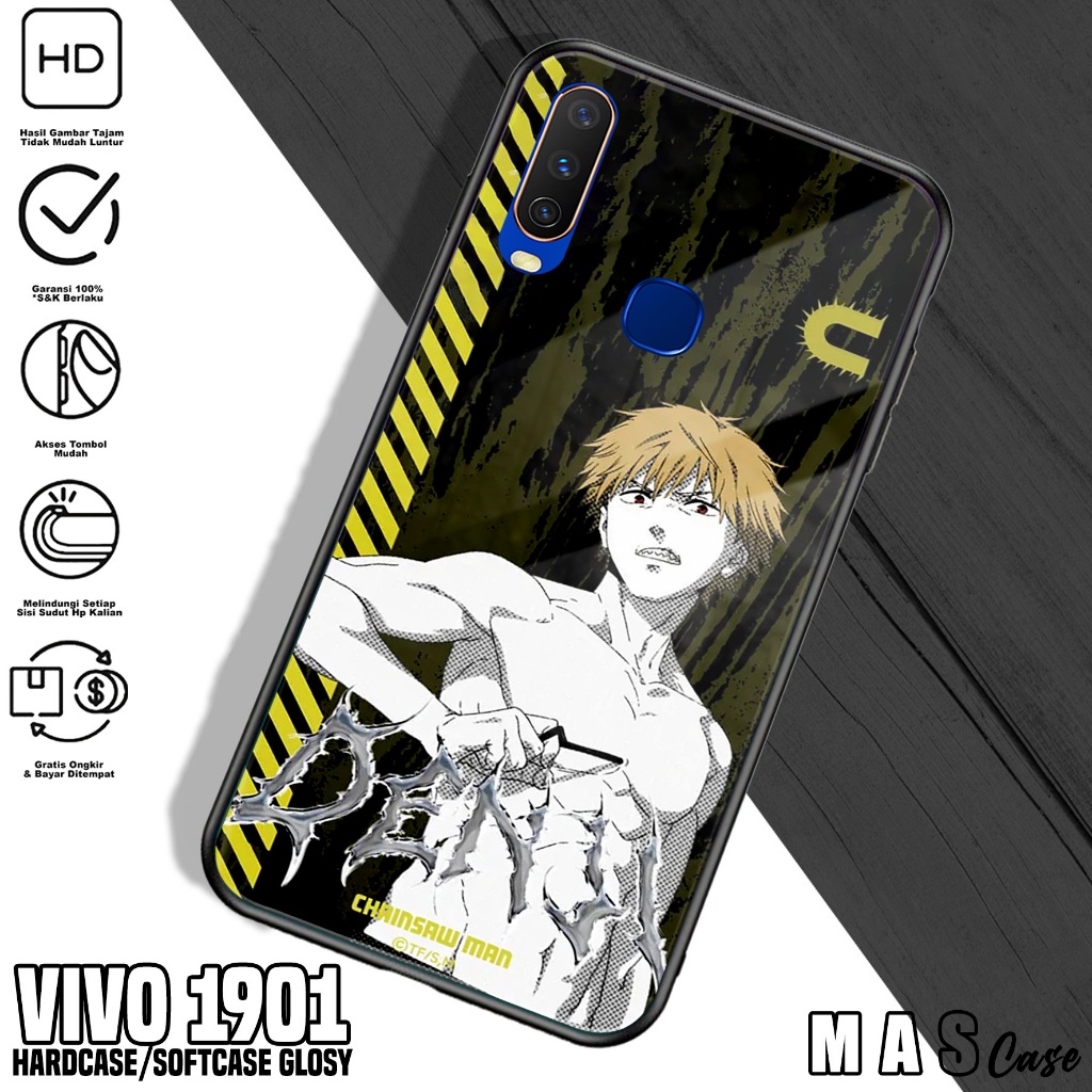 Case VIVO 1901 - Casing Hp VIVO 1901 ( Chainsaw ) Silikon Hp VIVO 1901 - Softcase Glass Kaca VIVO 19