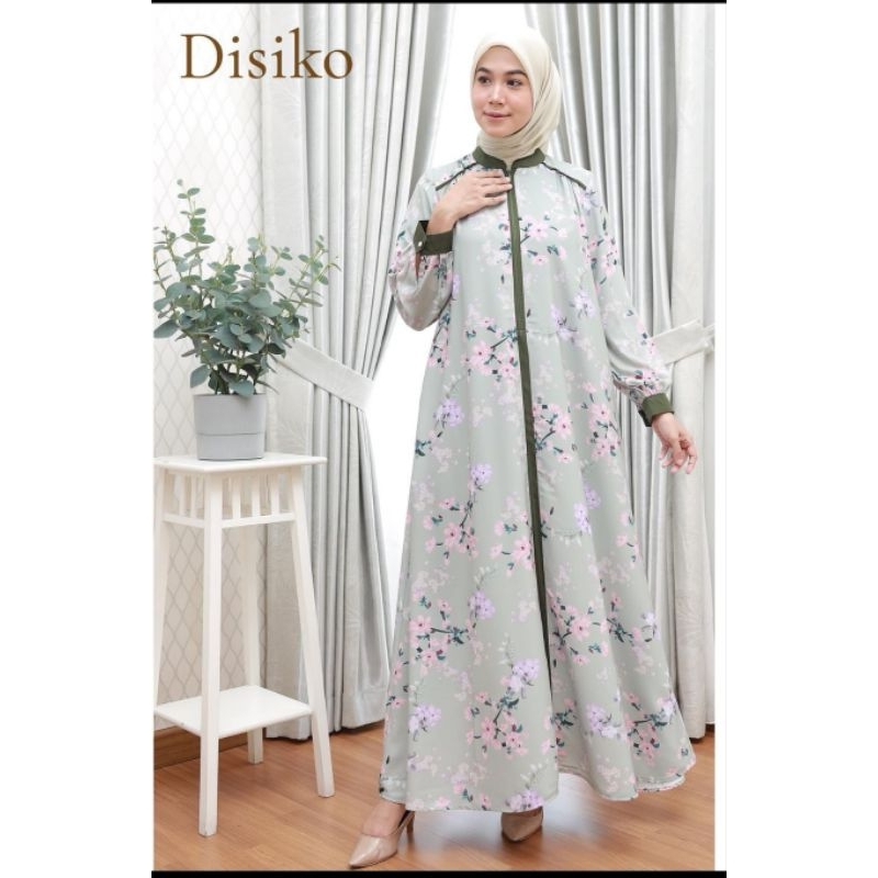 shabira dress ORI by disiko exclusive Maxi gamis cewek motif bunga cantik bahan katun Magnolia mix Y