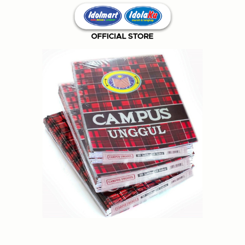 

IDOLMART Buku Tulis Campus Unggul isi 50 Lembar Buku Tulis Sekolah Boxy