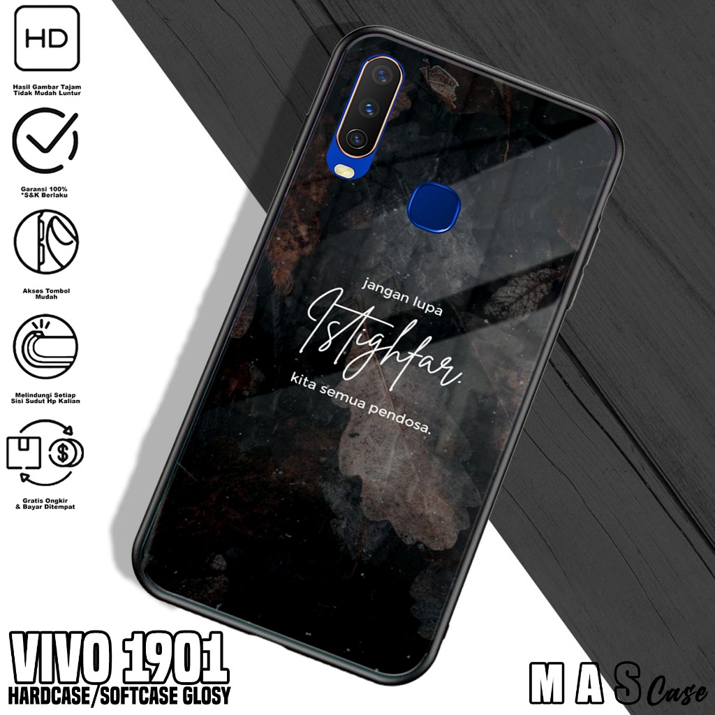 Case VIVO 1901 - Casing Hp VIVO 1901 ( QUOTES ) Silikon Hp VIVO 1901 - Softcase Glass Kaca VIVO 1901