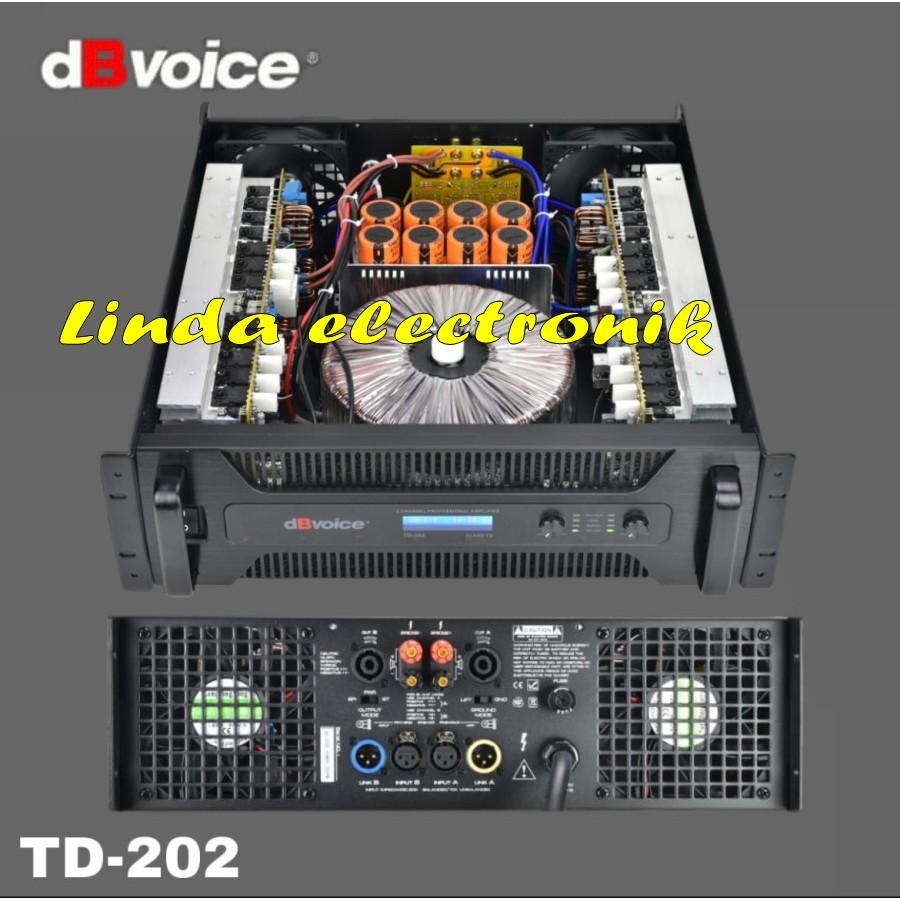 Power amplifier dbvoice td202 / td 202 Original CLASS TD 2000 W X 2