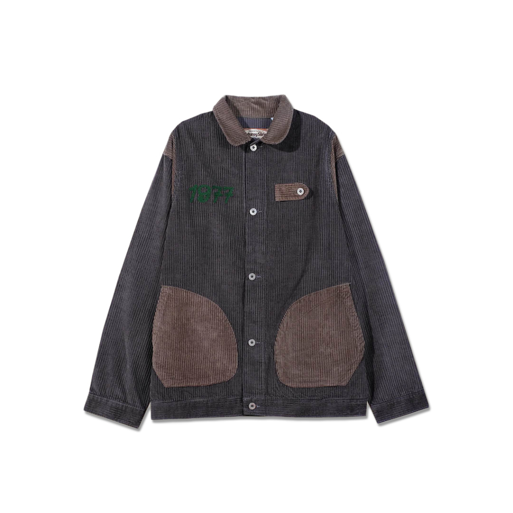 Jimmy and Martin - Corduroy Two Tone Deck Jacket Brown - 2032