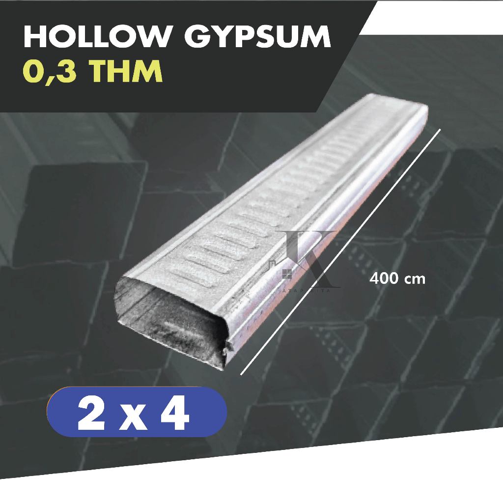 Hollow 2x4 / Holo 0,3 mm / Rangka Hollow / Holo Galvalum Profil