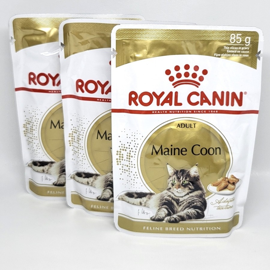 Royal Canin Maine Coon Mainecoon Adult 85 Gr Pouch Cat Wed Food Kucing Cat Wet Sachet