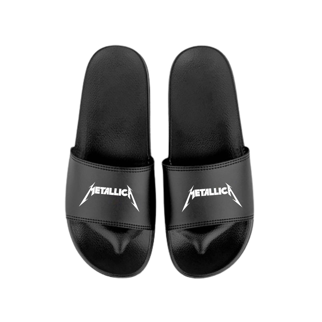 Sandal Slide Metalica Black