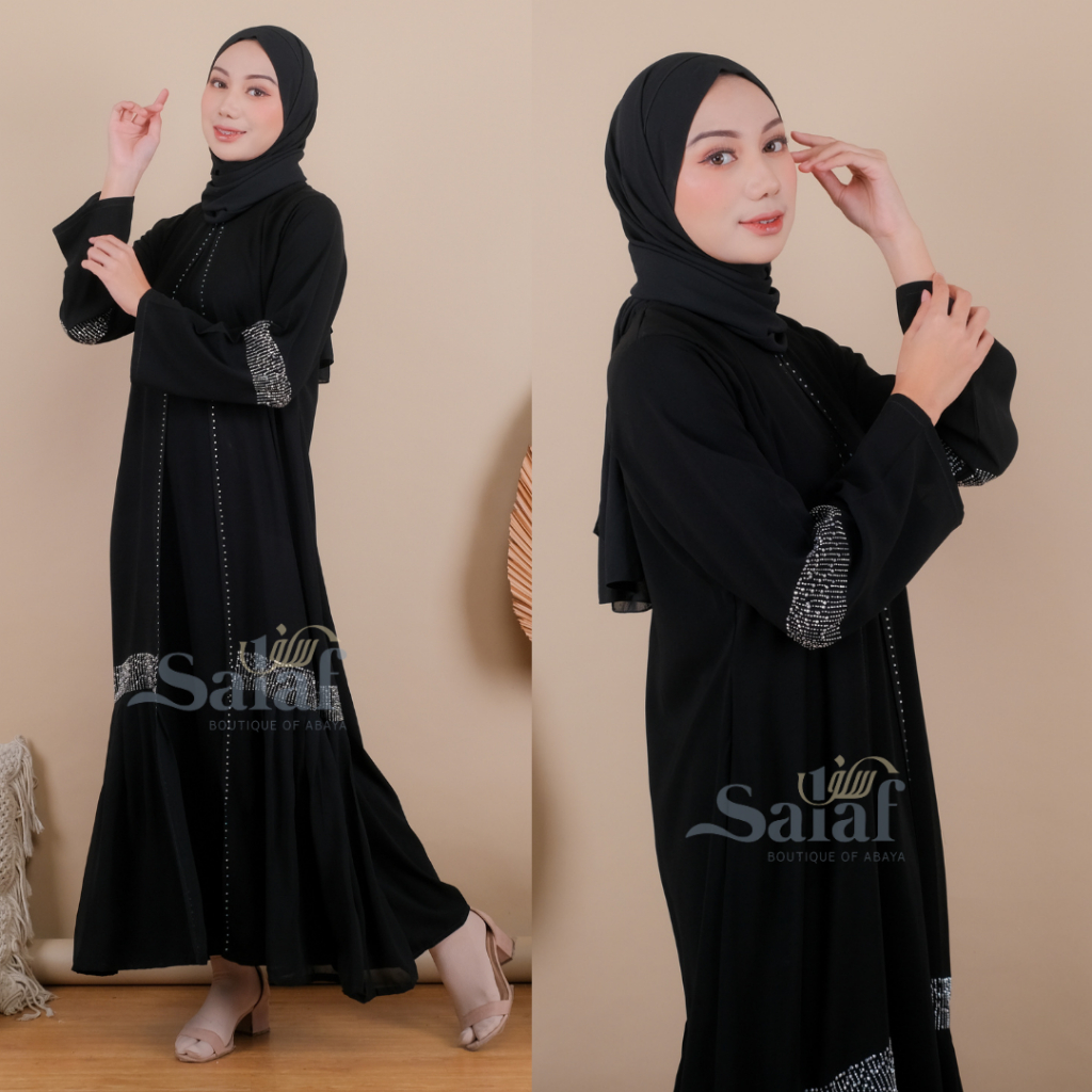baju gamis 2024 model baru dress wanita muslim abaya wanita arab hitam termewah