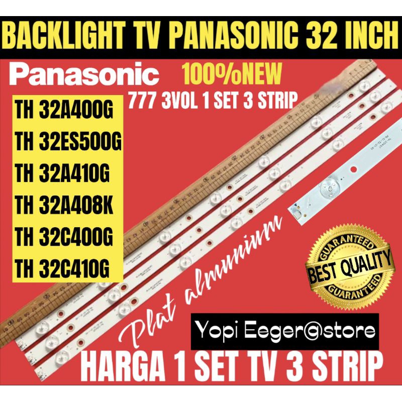 BACKLIGHT TV LCD LED PANASONIC 32 INCH TH-32A400G- TH-32A410G- TH-32ES500G-TH-32A408K-TH-32C400G- BA