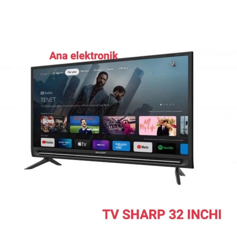 TV LED SHARP 32 INCHI/ 32"  2T-C32EG1i / SMART GOOGLE TV HD