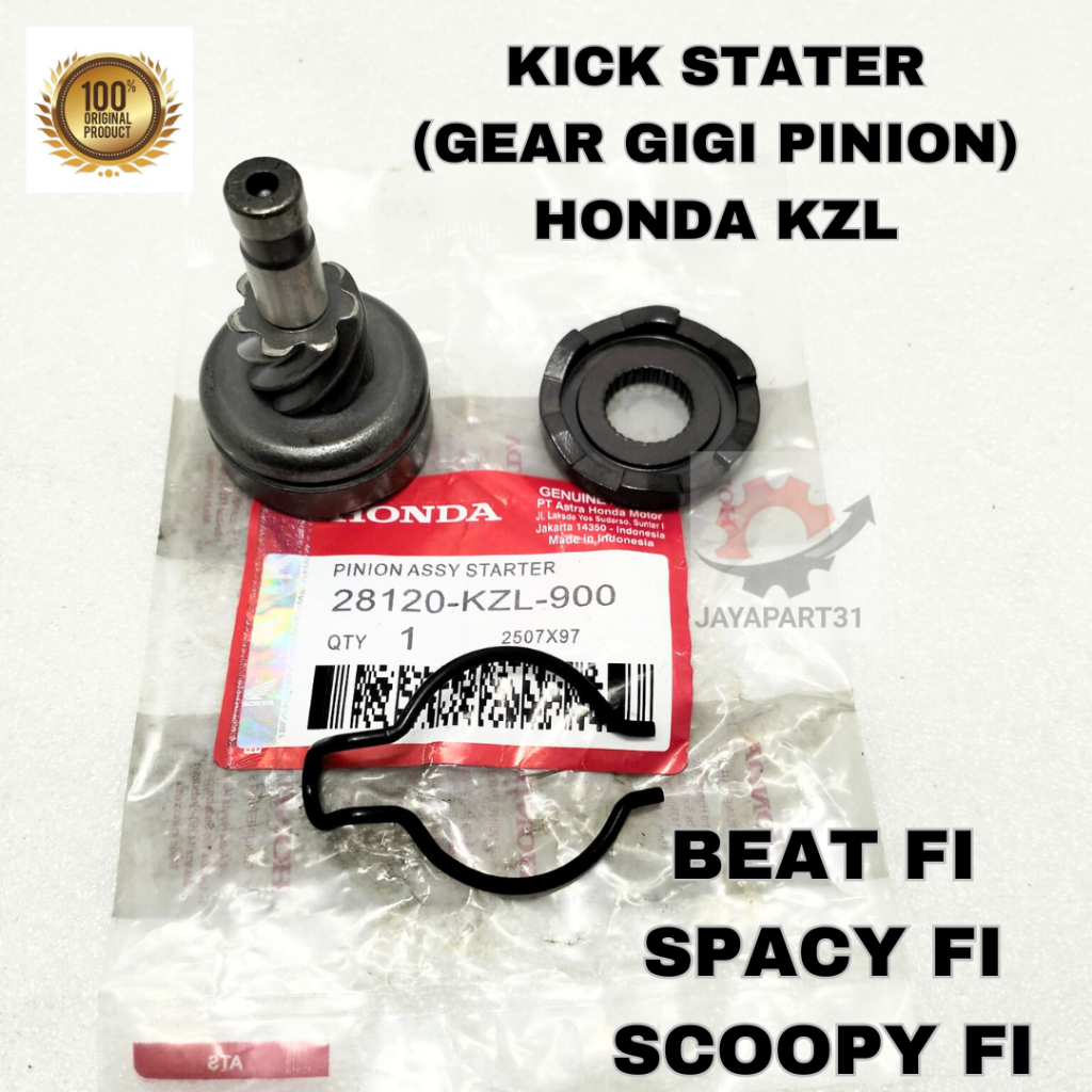 PINION KICK STATER HONDA KZL BEAT FI, SCOOPY FI, SPACY FI ORIGINAL
