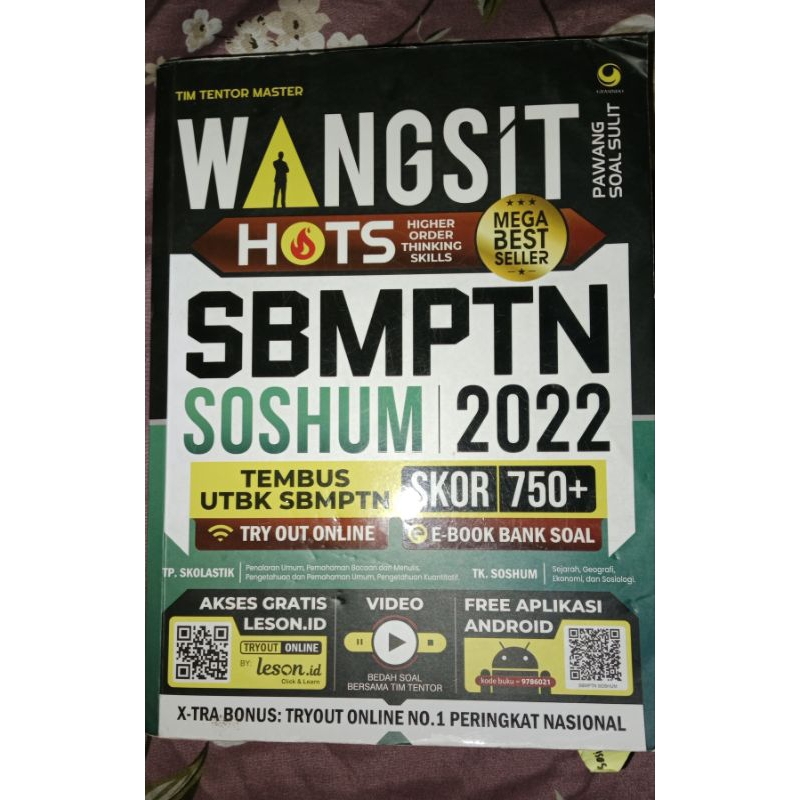 PRELOVED BUKU SNBT/SBMPTN BUKU WANGSIT SOSHUM LENGKAP BUKU UTBK BUKU MASUK PTN