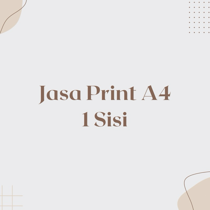 

Jasa Print A4 1 Sisi