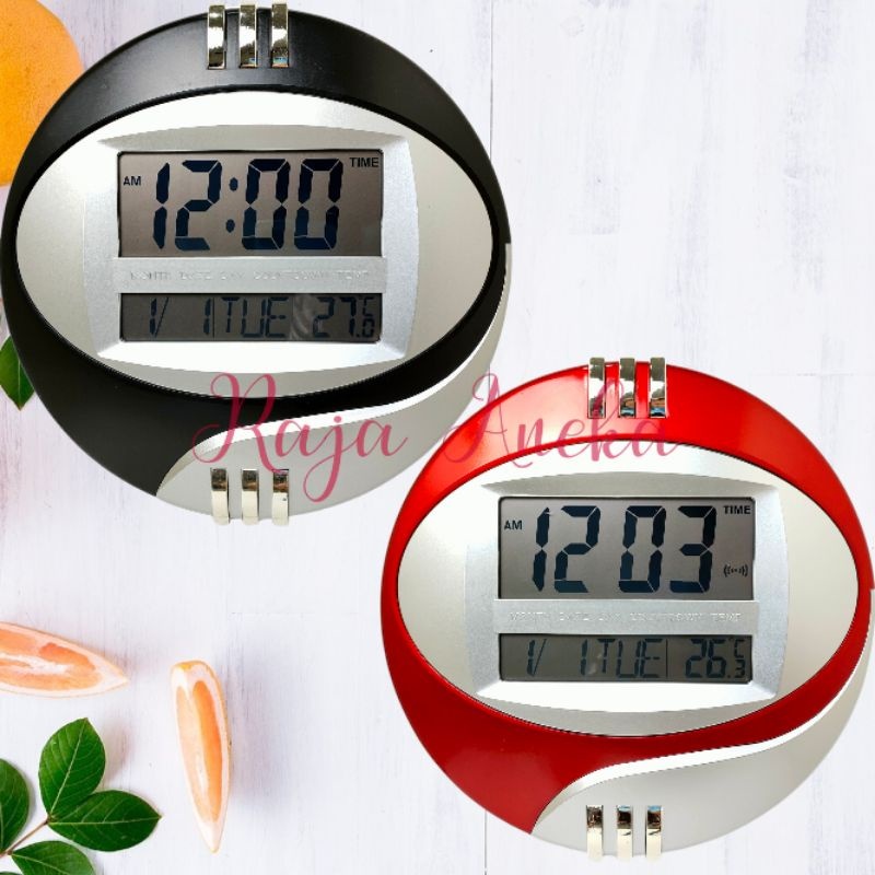 Jam Digital ESA 3806 Bisa Taruh Meja dan Dinding Baterai ESA 3806 3805 JAM DINDING