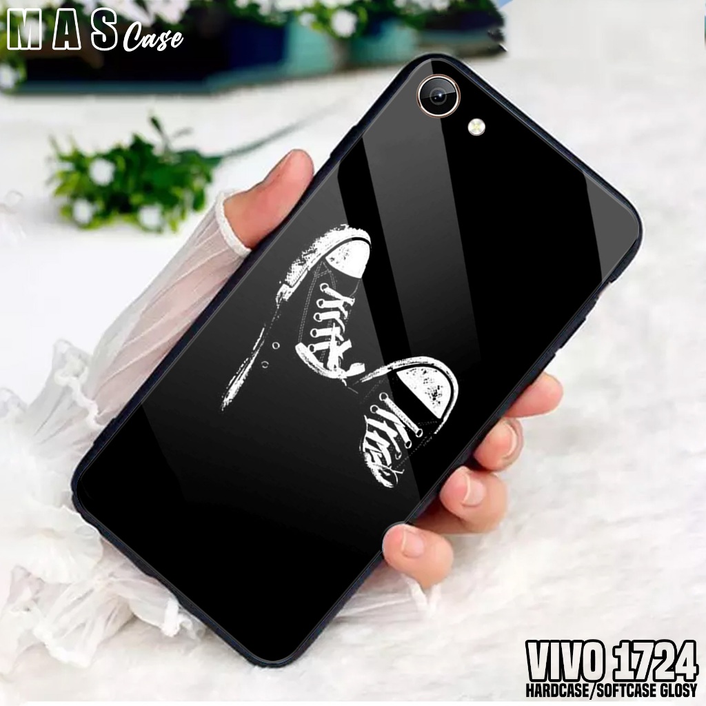 Case VIVO 1724 - Casing Hp VIVO 1724 ( BLCK ) Silikon Hp VIVO 1724 - Softcase Glass Kaca - Kondom Hp