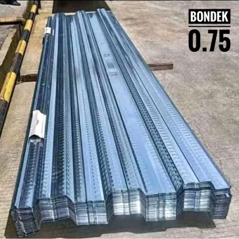 Bondek 0.75 0,75 Eco Bondeck Bondex Plat Baja Alas Cor - harga per Meter