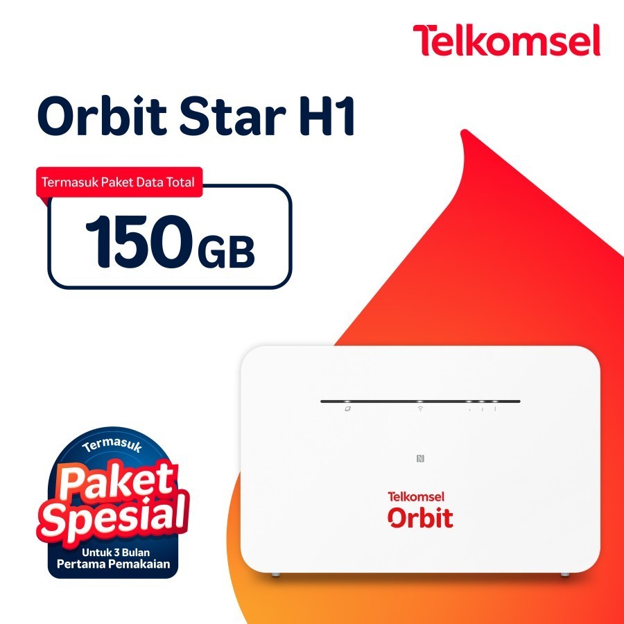 Modem Star Orbit Star H1 Modem Wifi Rumah 4G High Speed Bonus Kouta