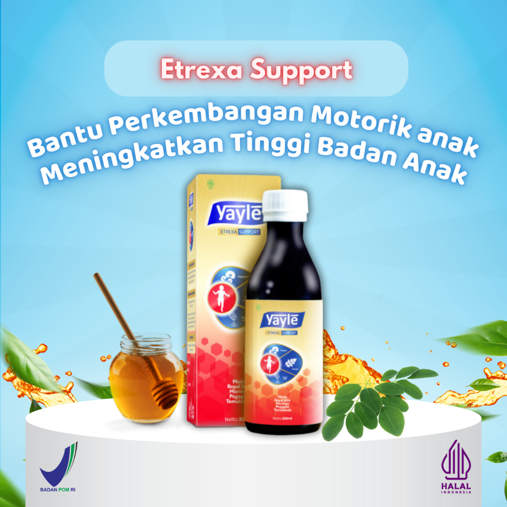 Yayle Etrexa Support Vitamin Perkembangan Motorik Anak