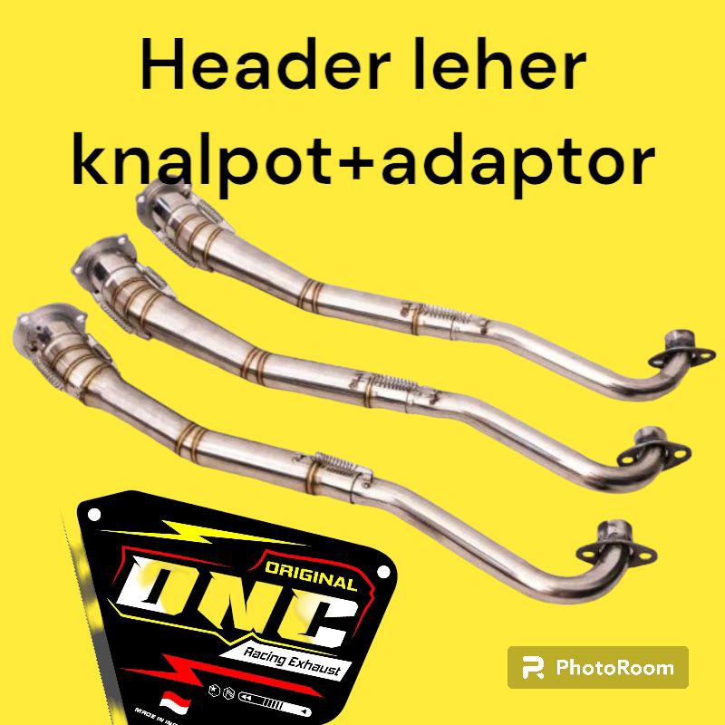 header leheran knalpot plus adaptor penyambung knalpot ckd Fu PNP buat Supra x 125 Blade karisma abs