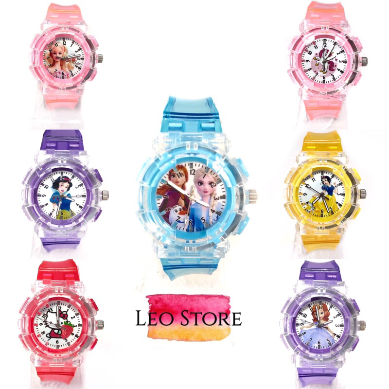 TERBARU HARGA SATUANJAM TANGAN ANAK CEWEK  A28 TALI TRANSPARAN JAM TANGAN ANAK LIMITED  EDITION JAM 