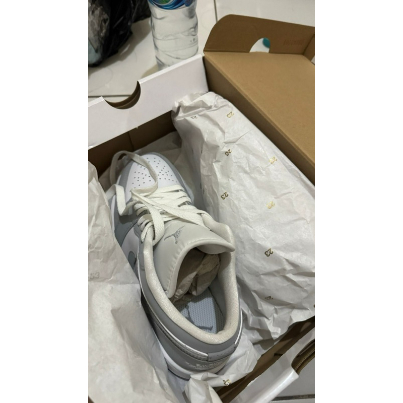 air jordan 1 low wolf grey wmns