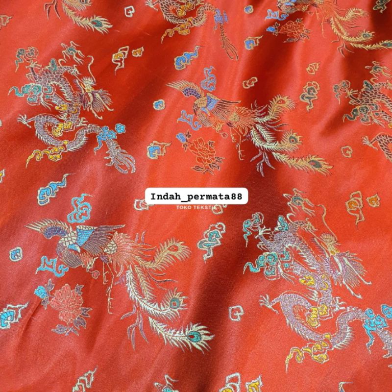 Bahan / Kain Cheongsam Congsam Cheongsam Sutra Bordir Cheongsam Mewah