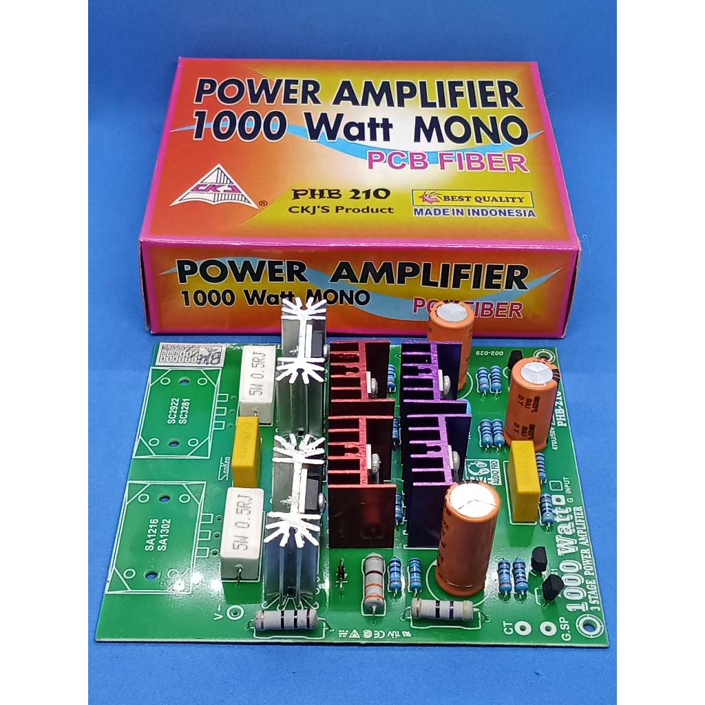 KIT DRIVER POWER AMPLIFIER MONO 3 TINGKAT 1000 WATT - PCB FIBER
