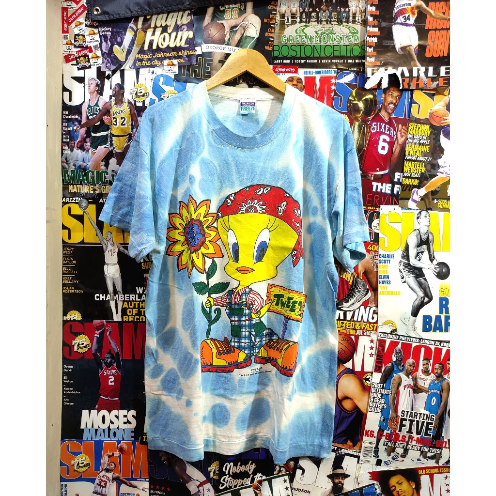 Kaos Freeze tweety vintage single stitch atas bawah Aop 1994 Wagner Bros second