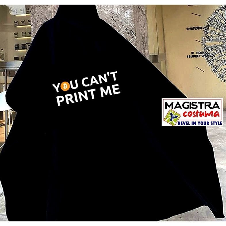 Jubah Panjang  Kostum   BITCOIN | Premium Hitam Hoodie Pria Wanita Dewasa  Avenger Spiderman Batman 
