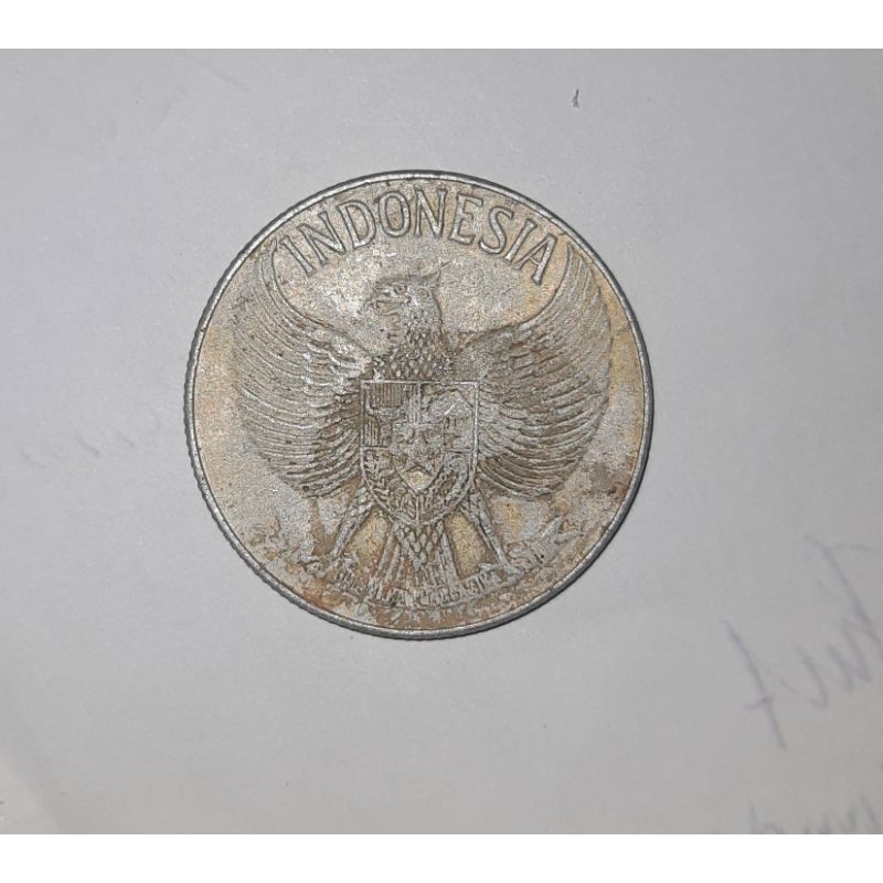 Uang Koin Indonesia Lama atau Jadul 50 sen tahun 1958 koleksi terbatas