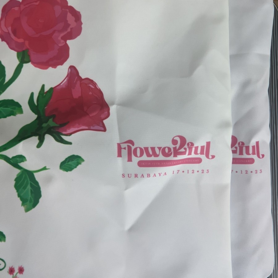 Benefit Rose jkt48 flowerful 12th anniversary totebag