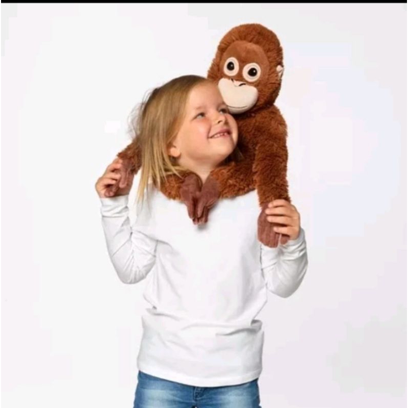 boneka ikea monkey orang utan bahan lembut sudah berlebel SNI