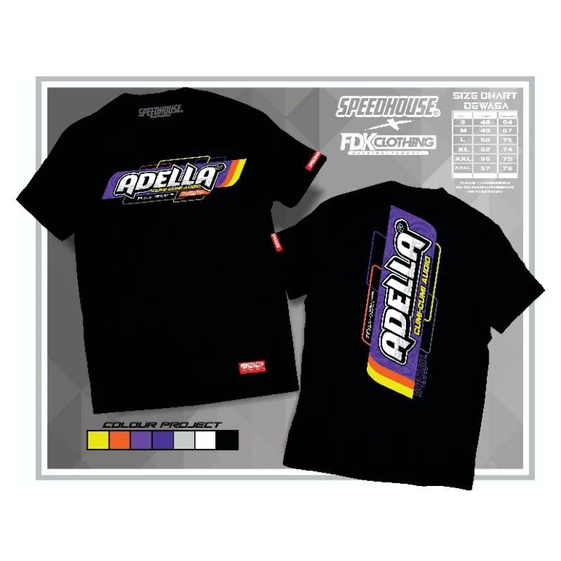 KAOS TERBARU ADELLA 100% Original / kaos distro