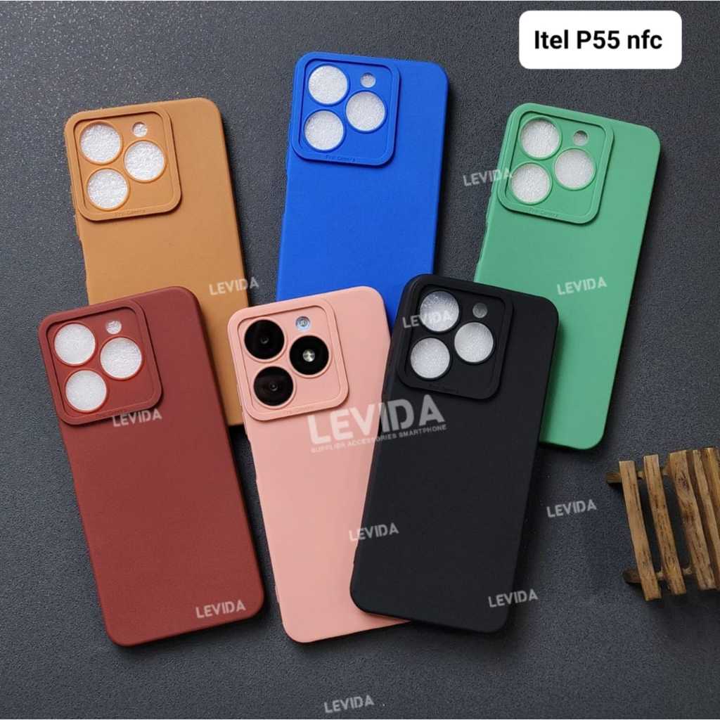 Itel P55 Nfc Itel P55 5G case Pro Kamera Warna Macaron Case Itel P55 Nfc Itel P55 5G