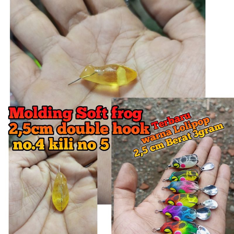 Molding soft frog 2,5cm ( Free Sumpit )