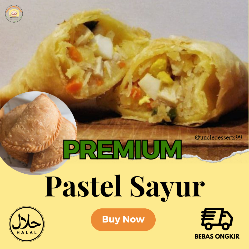 

(GORENG) 10 pcs Pastel Sayur isi Telur PREMIUM