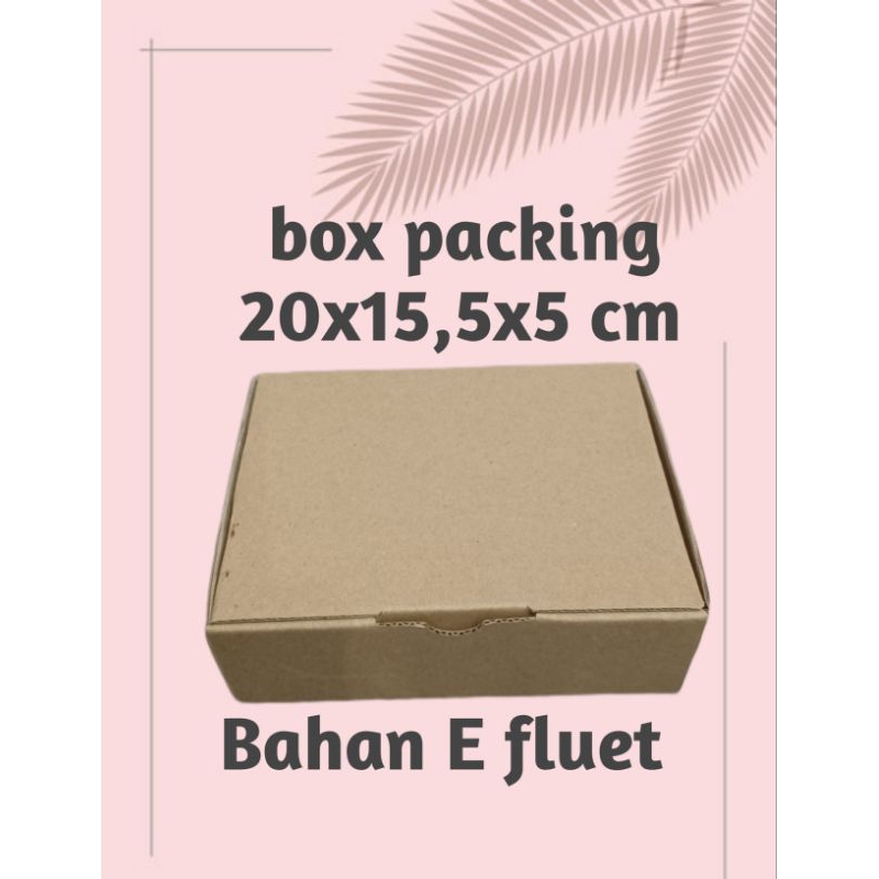 

Box packing E flute 20x15,5x5 cm/Box diet cut/Box packing aksesoris