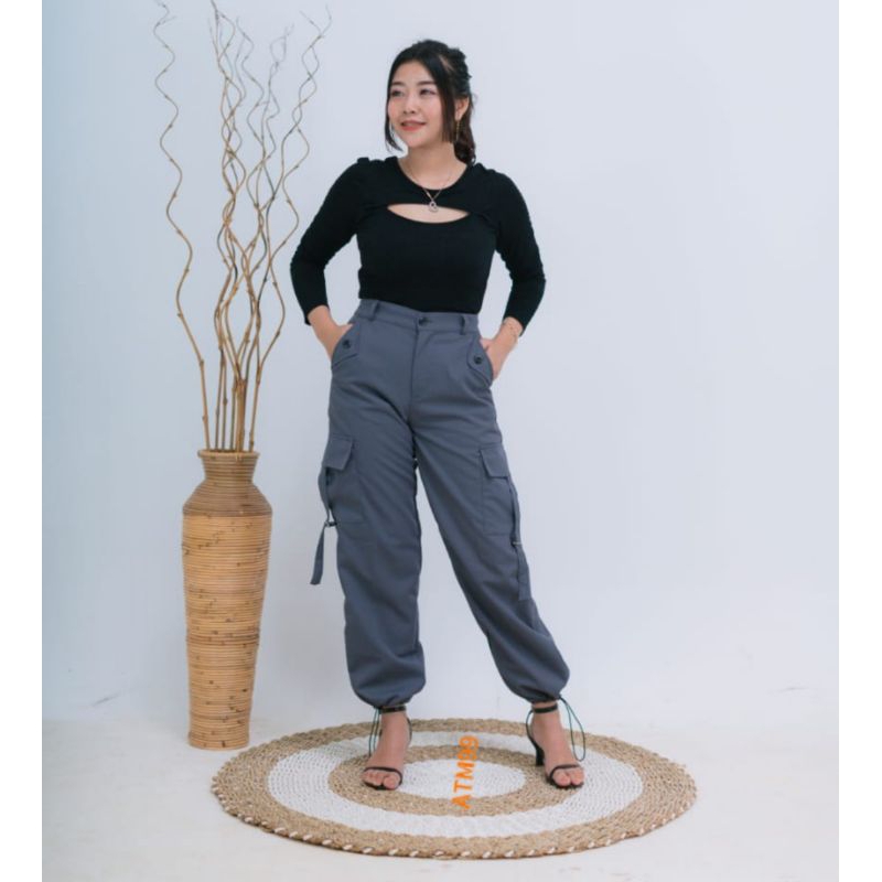 CELANA CARGO/ CELANA KULOT CARGO/ KULOT WANITA KATUN DRILL TEBAL