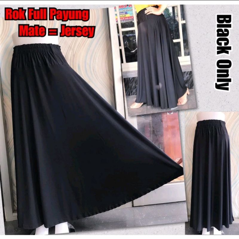ROK PAYUNG JERSEY JUMBO PANJANG / ROK JERSEY JUMBO XXXL