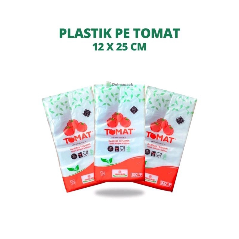 Plastik PE Tomat 12 x 25